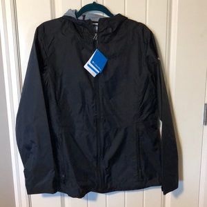 NWT Black Columbia Rain Coat
